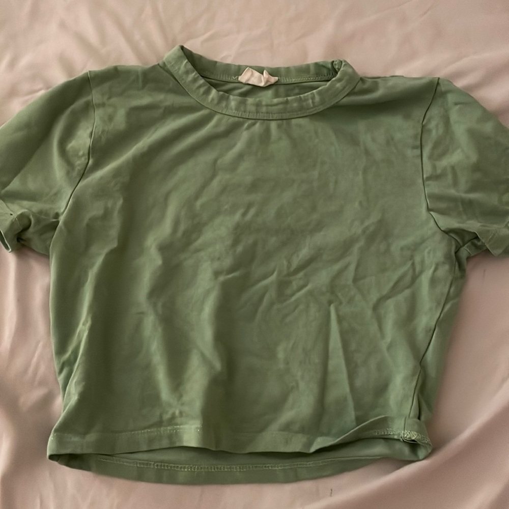 Green Cotton On baby tee, Size small.